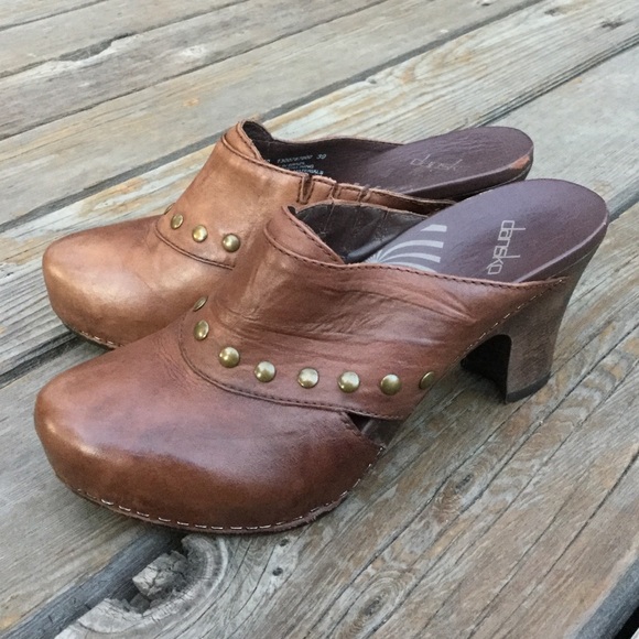 Women’s DANSKO RUDY Studded Leather Clogs Mules - Picture 4 of 8